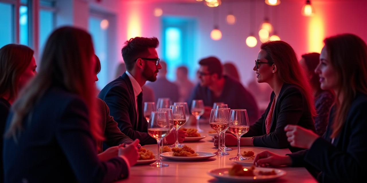 Member networking event at Renaissance Nexus lounge